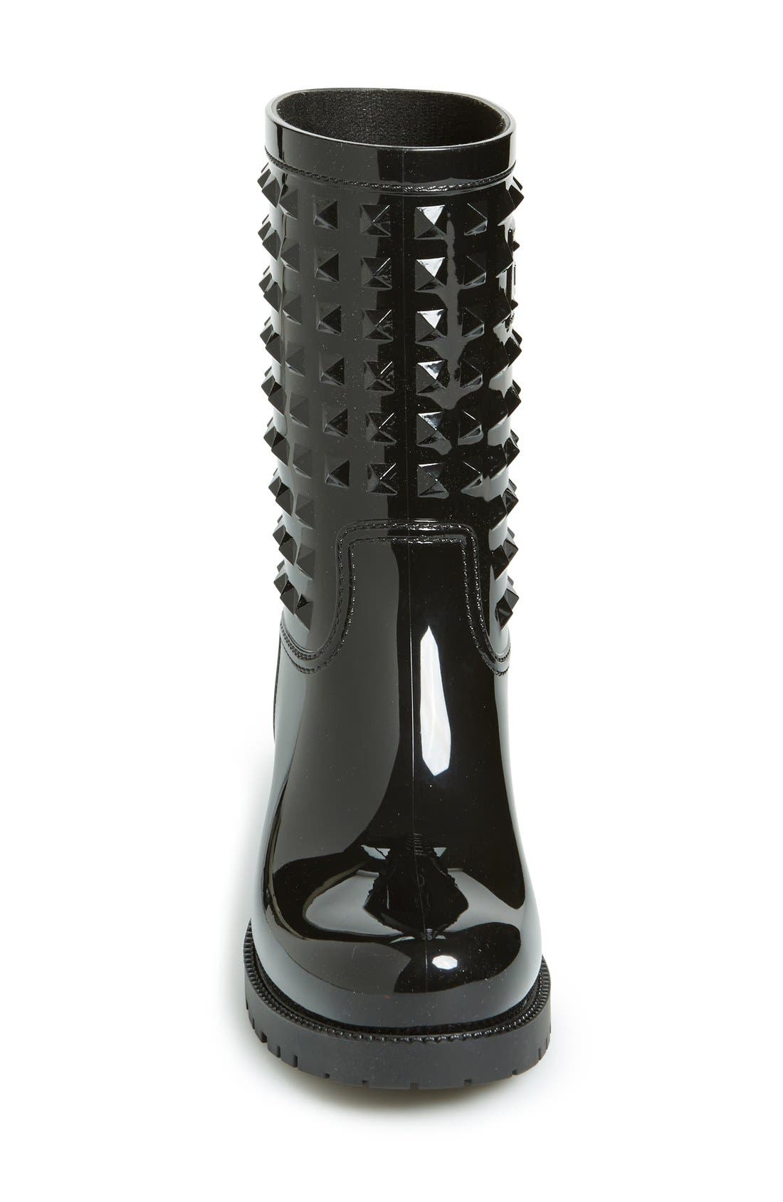 valentino studded rain boots