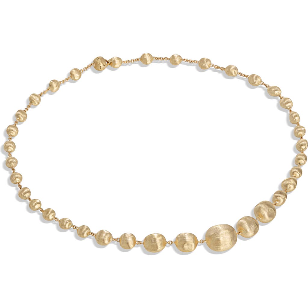 Marco Bicego Africa Graduating Bead Necklace In Gold