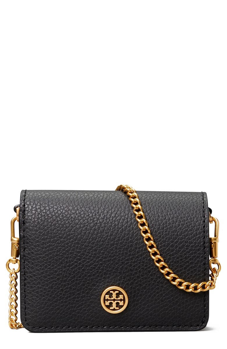 Tory Burch Nano Walker Leather Wallet on a Chain | Nordstrom