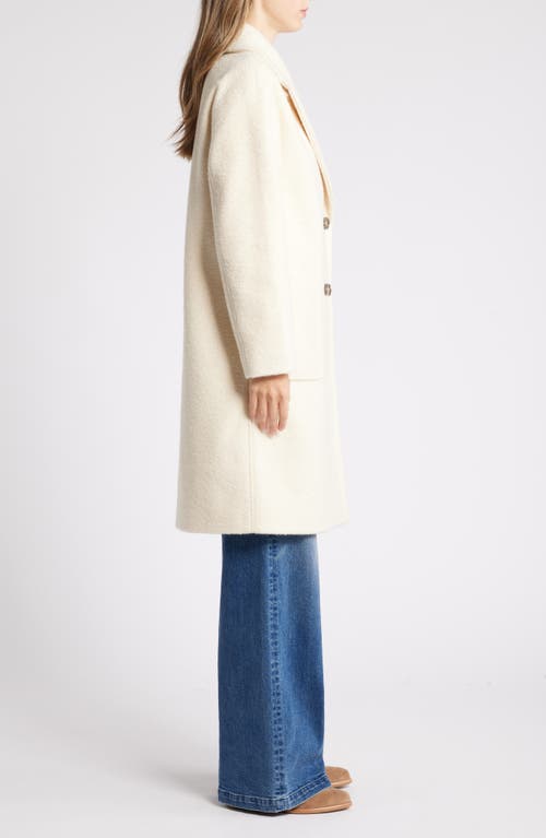 Shop Lucky Brand Bouclé Peacoat In Cream