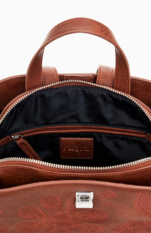 Desigual Dejavu Faux Leather Backpack In Brown