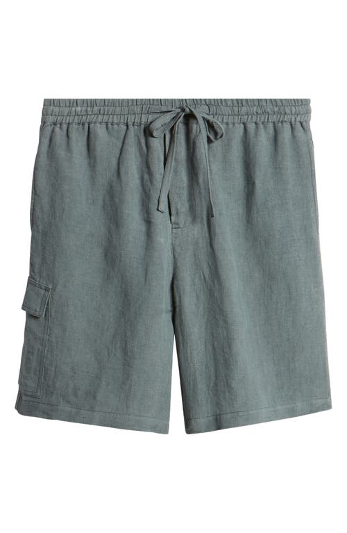 Shop Atm Anthony Thomas Melillo Linen Cargo Shorts In Black