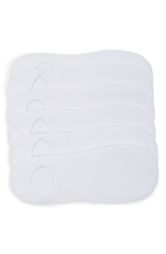 Nordstrom Rack Pack Of 6 No Show Socks In White