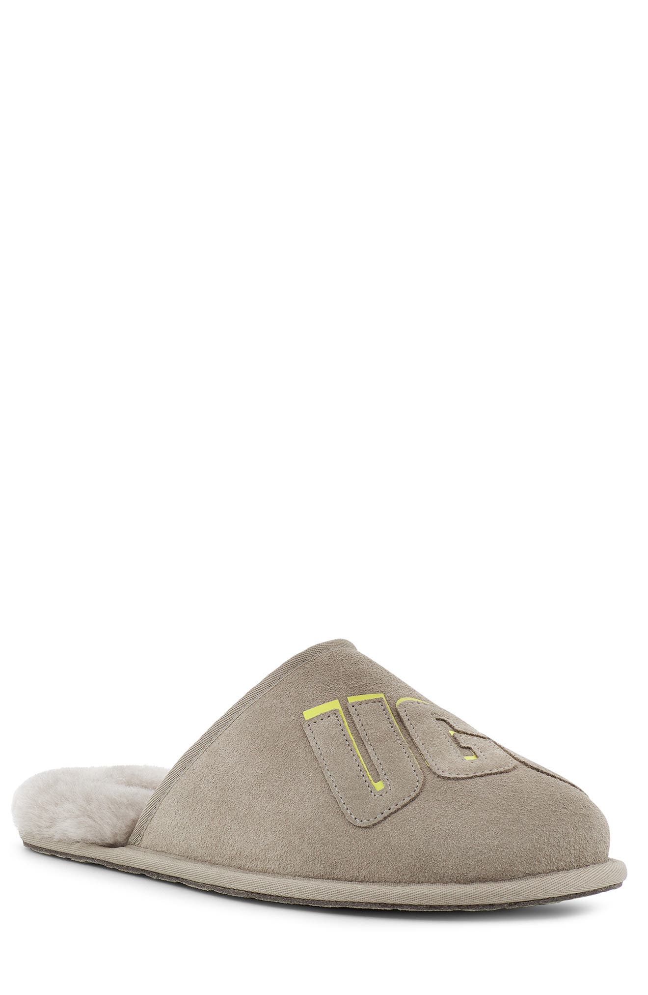 grey ugg slippers mens