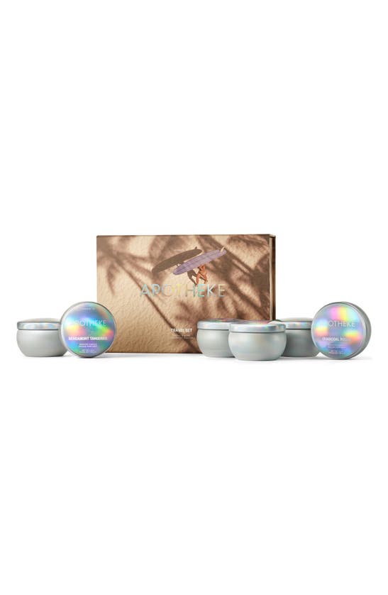 Shop Apotheke Set Of 6 Mini Scented Candle Travel Tins In Iridescent