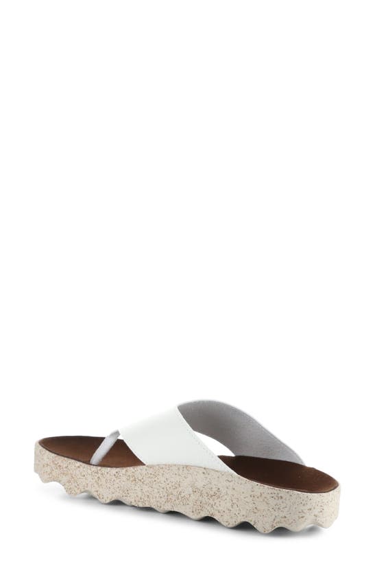Asportuguesas Cami Platform Flip Flop In White Eco Faux Leather