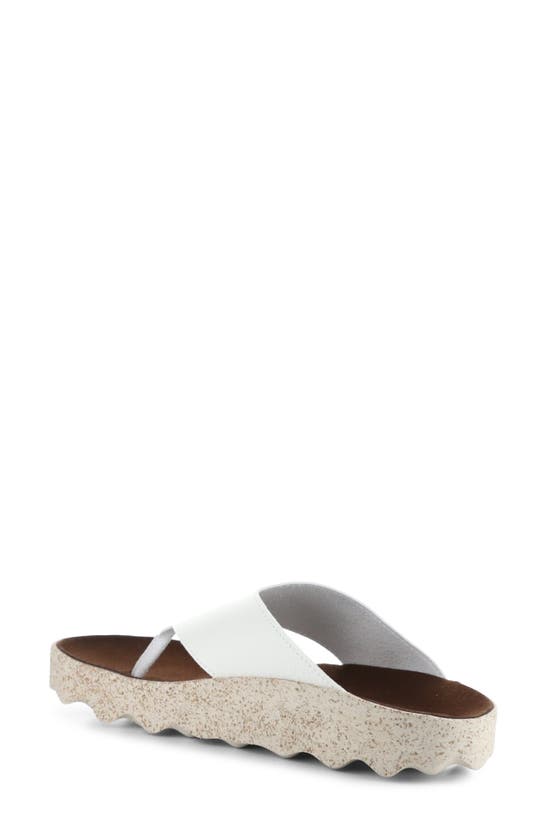 Shop Asportuguesas By Fly London Cami Platform Flip Flop In White Eco Faux Leather