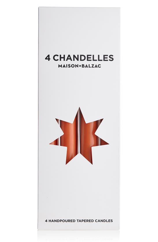 MAISON BALZAC SET OF 4 TAPERED CANDLES