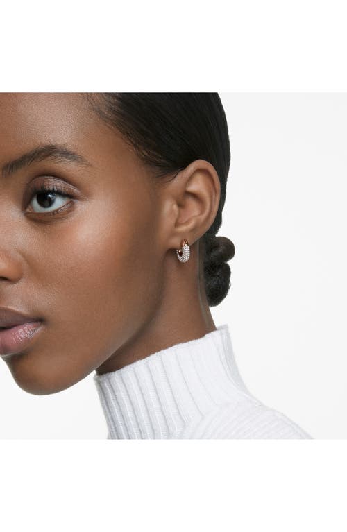 Swarovski Dextera Hoop Earrings In Rose Gold