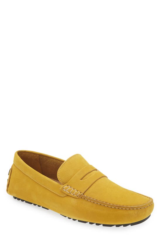 Nordstrom Rack Mario Penny Loafer In Yellow Sun