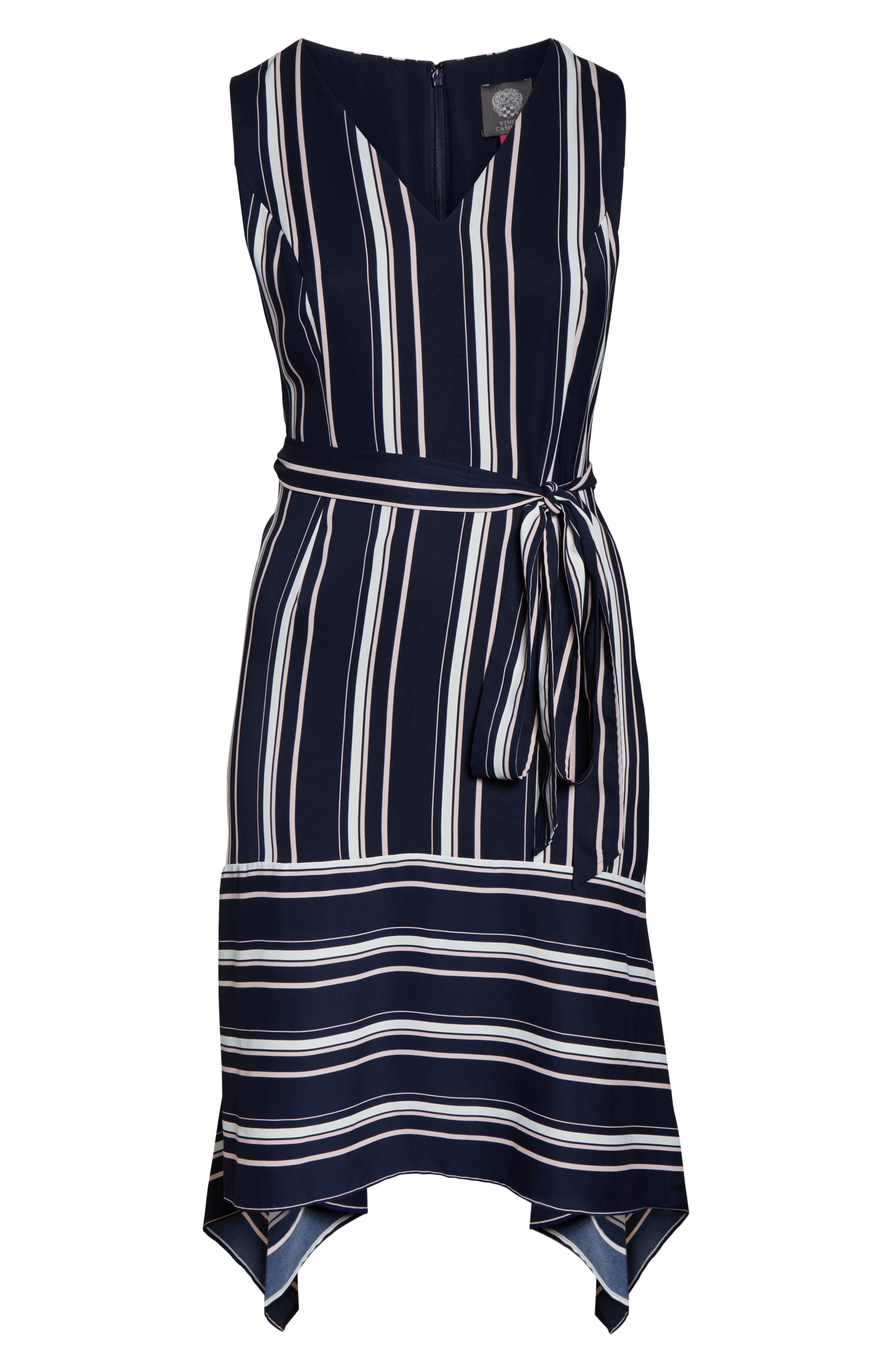 vince camuto handkerchief hem dress