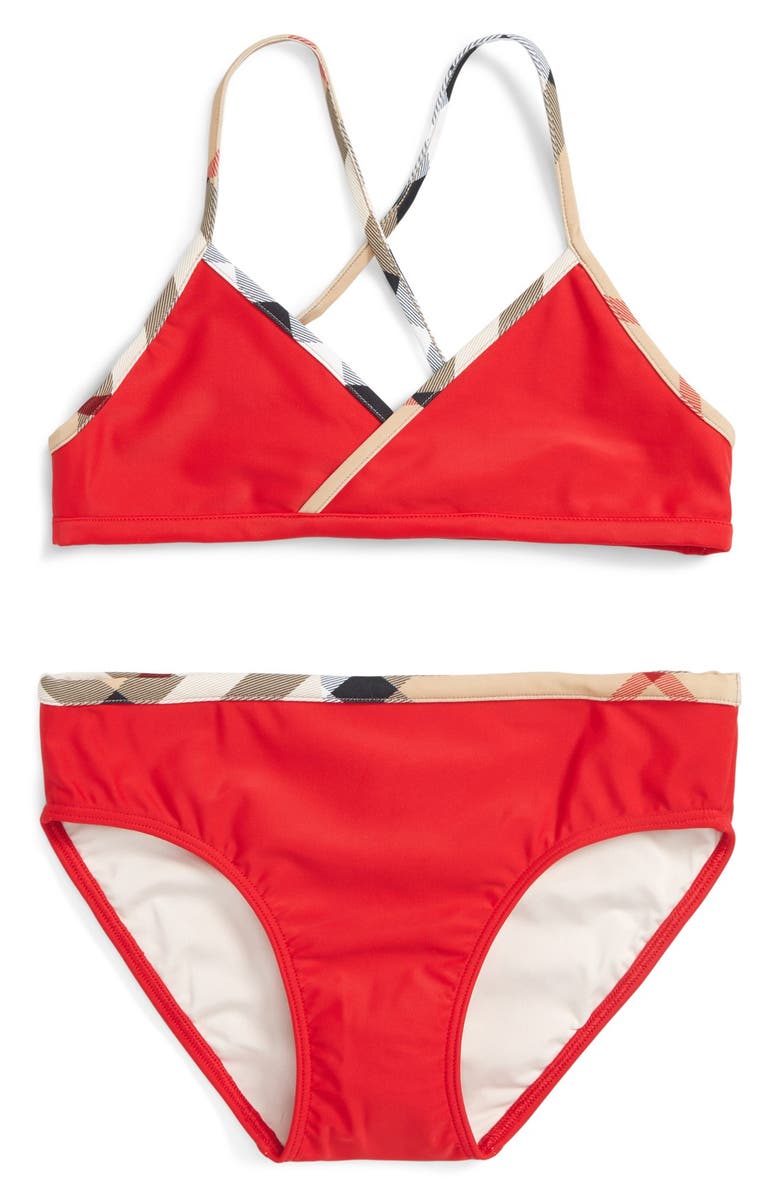 Burberry 'Crosby' Two-Piece Swimsuit (Little Girls & Big Girls) | Nordstrom