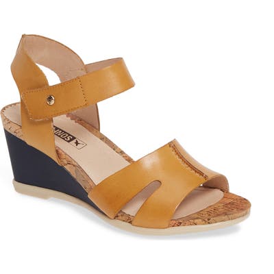Pikolinos Vigo Wedge Sandal, Yellow