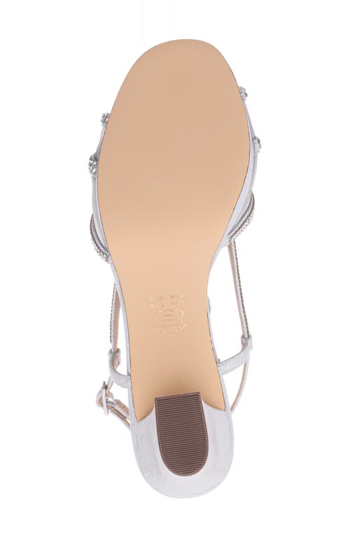 Nina Summer Slingback Platform Sandal In Silver
