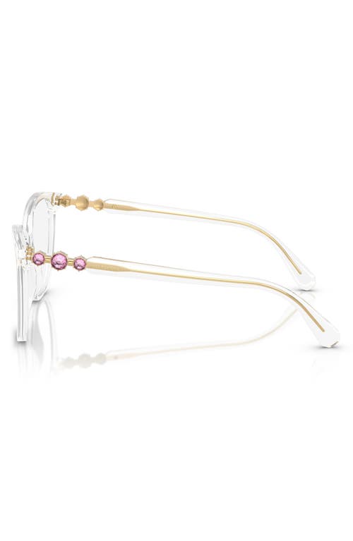 Swarovski 52mm Square Optical Glasses In Crystal
