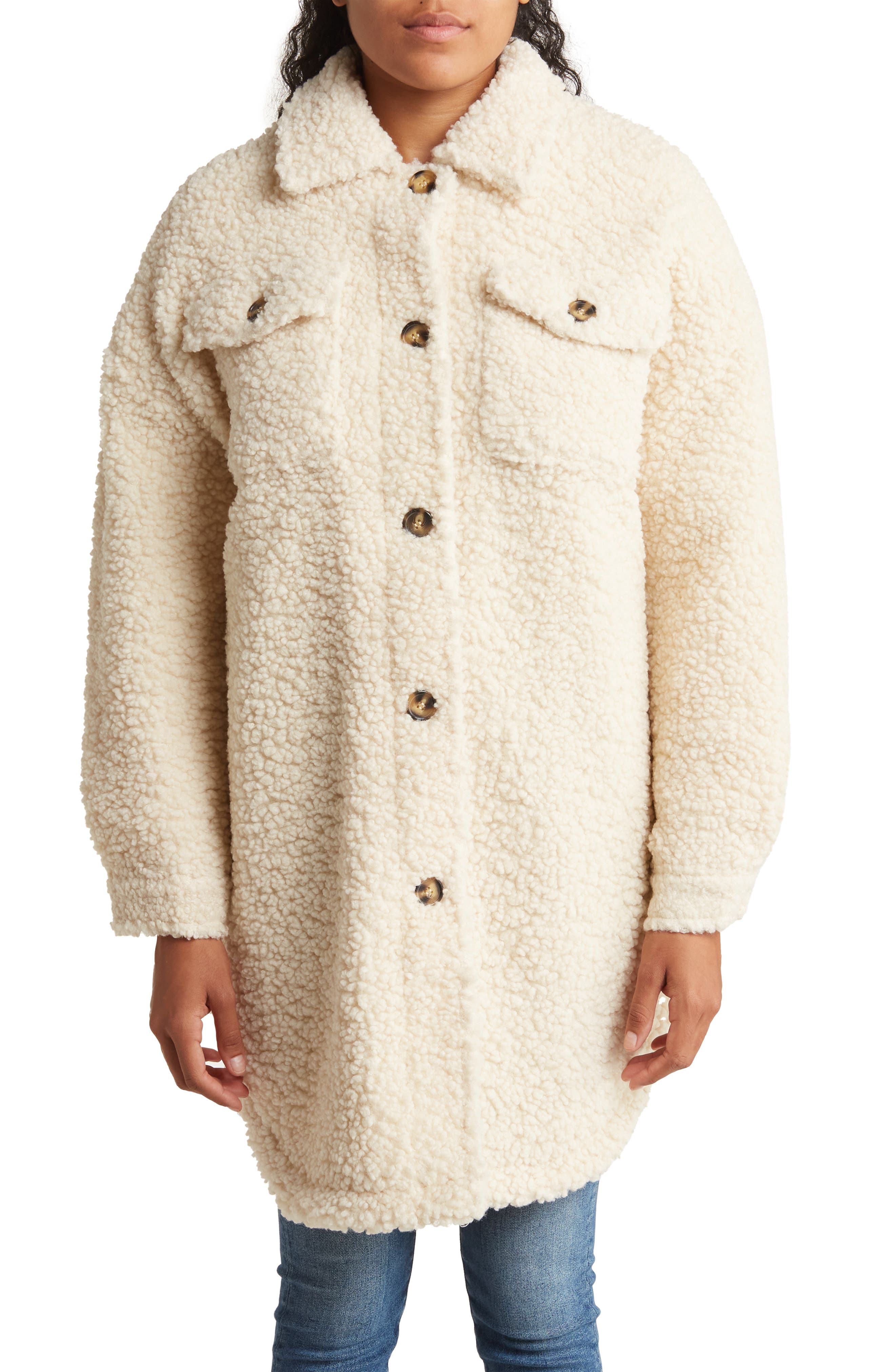 Vigoss Faux Shearling Shacket 