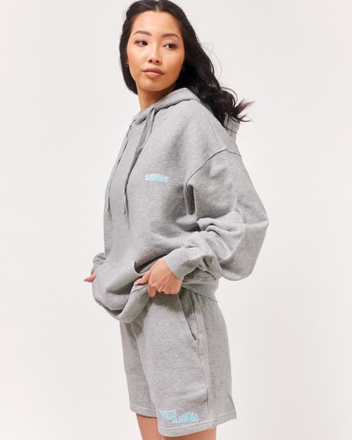 Shop Rebody Active Infinite Passions Hoodie In Heather Grey/blue