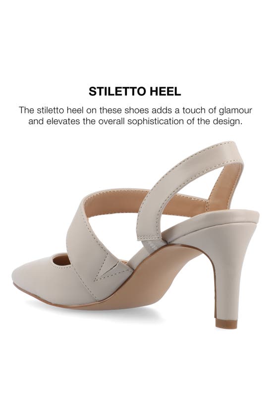 Journee Collection Scarlett Pointed Toe Pump In Grey