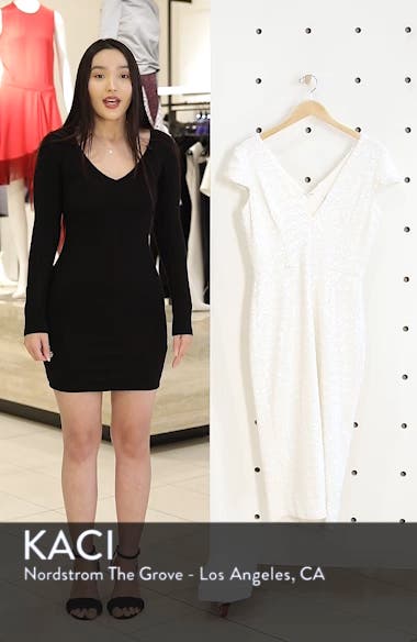 allison sequin sheath dress