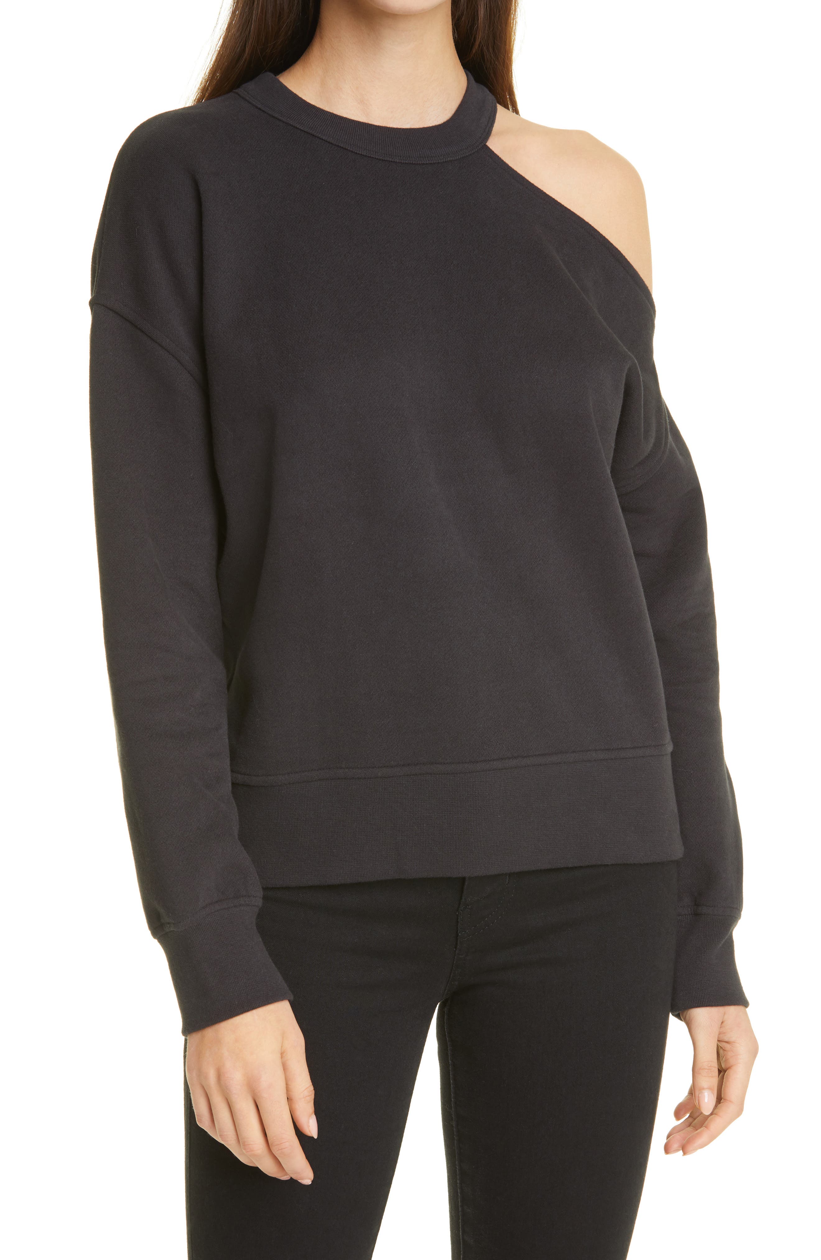 nike cold shoulder sweatshirt