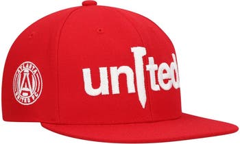 Men's Atlanta United FC Mitchell & Ness Red Bottom Line Logo Snapback Hat