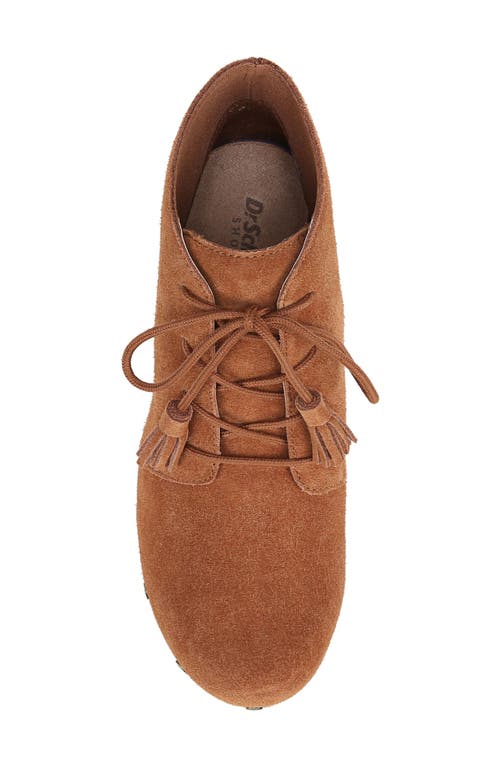 Dr. Scholl's Women's Original Chic Lace-up Platform Booties In Honey Brown