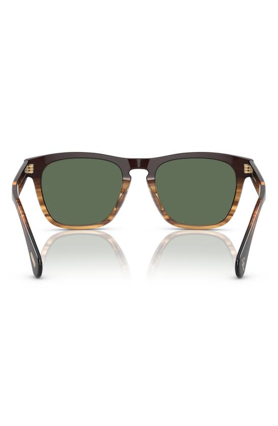 Shop Oliver Peoples X Roger Federer R-3 51mm Polarized Pillow Sunglasses In Cortado/ G-15 Polar