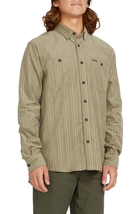 Fat Tony Classic Fit Corduroy Stripe Button-Up Shirt