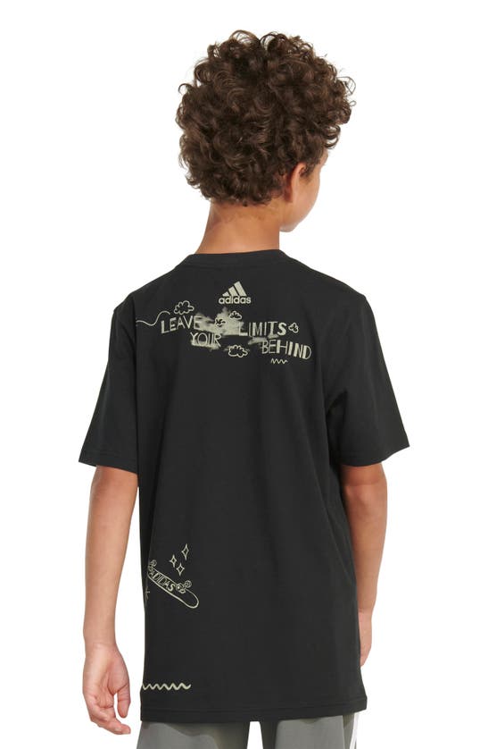Shop Adidas Originals Kids' Daydreamer Graphic T-shirt In Black