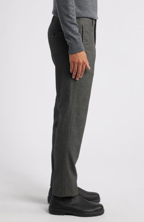 Shop Ag Kullen Brushed Cotton Blend Straight Leg Pants In Camber Grey Multi