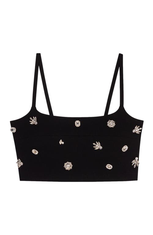 MAJE MAJE DIAMANTÉ CROP TOP