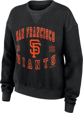 San Francisco SF Giants Women’s Short Sleeve T-Shirt Orange V-Neck Size  Medium