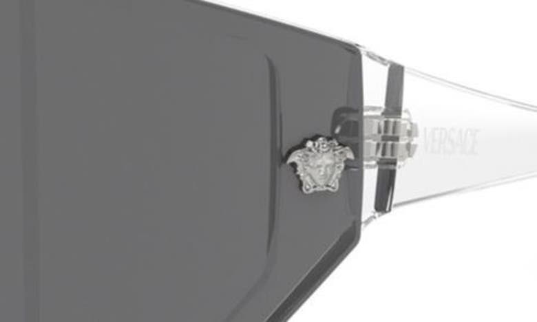 Versace Medusa Horizon Shield Sunglasses In Crystal