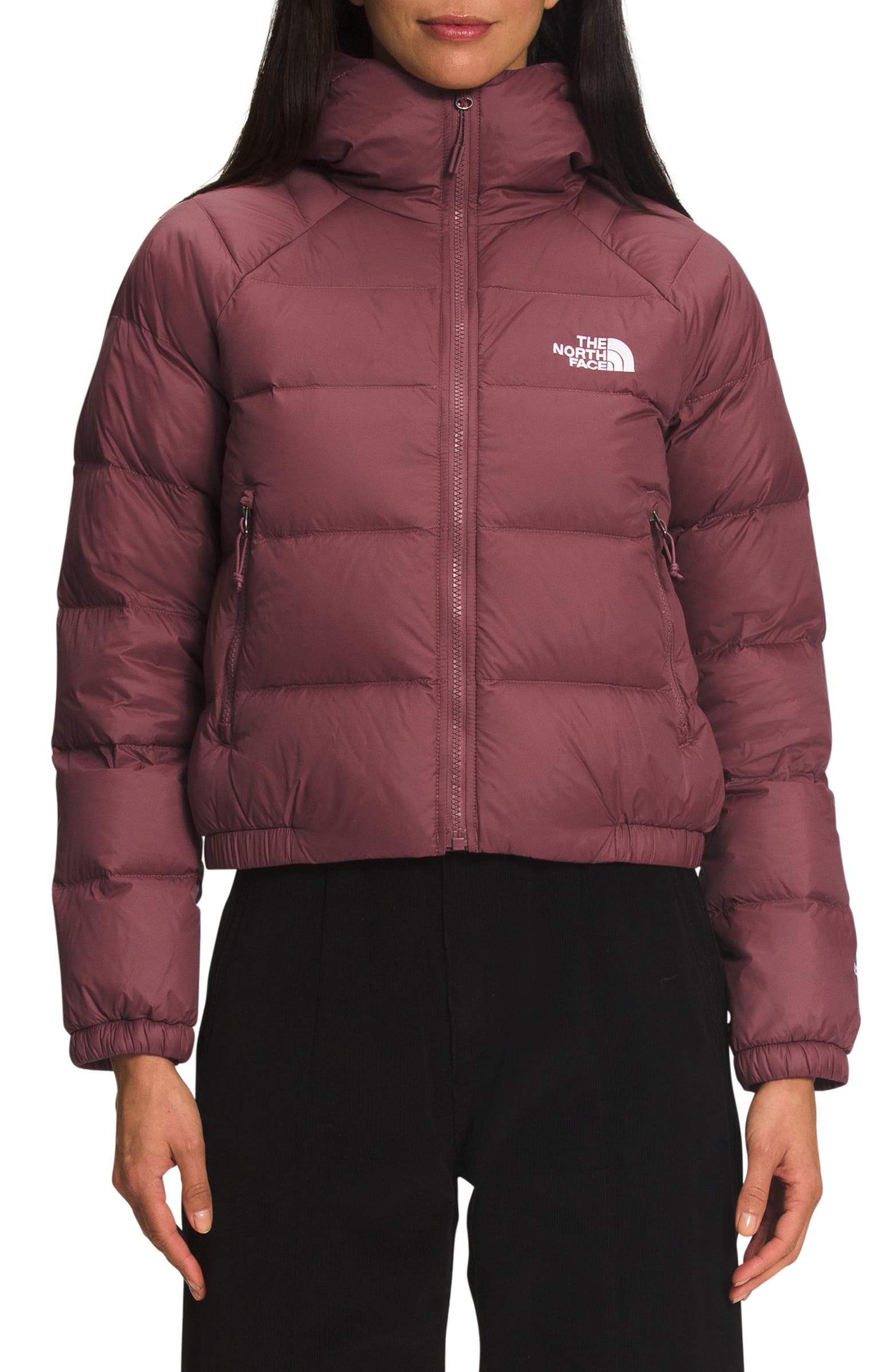 Plum North Face Hydrenalite Hooded Down Jacket