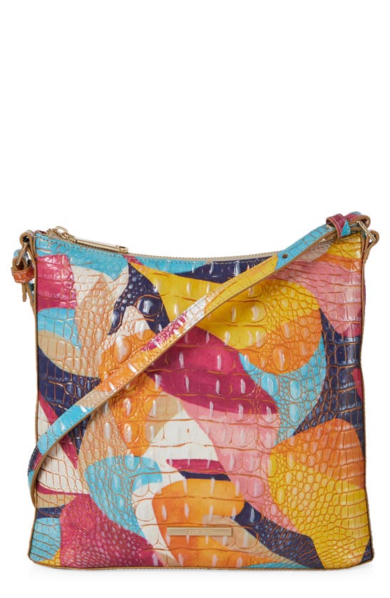 Brahmin Katie Croc Embossed Leather Crossbody Bag In Expression