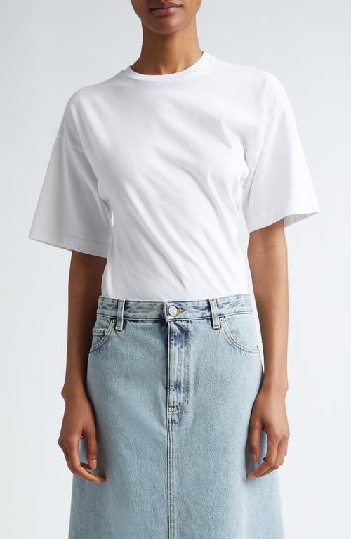 TOTEME Twisted Organic Cotton T-Shirt at Nordstrom,