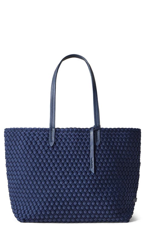 Small Jetsetter Water Resistant Tote in Ink Blue