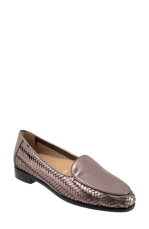 Shop Trotters Lyric Loafer In Rose Pewter