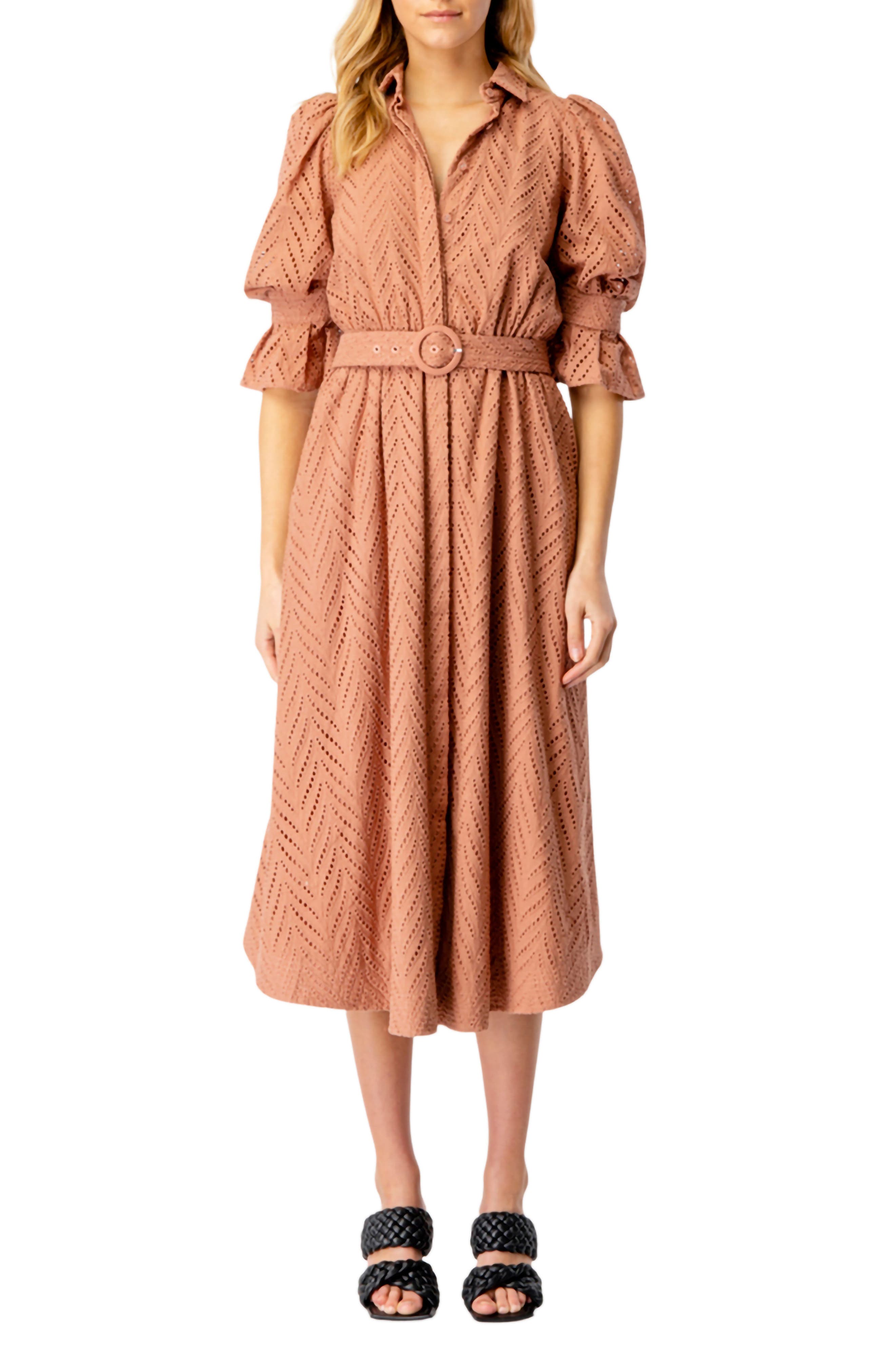 broderie bardot dress