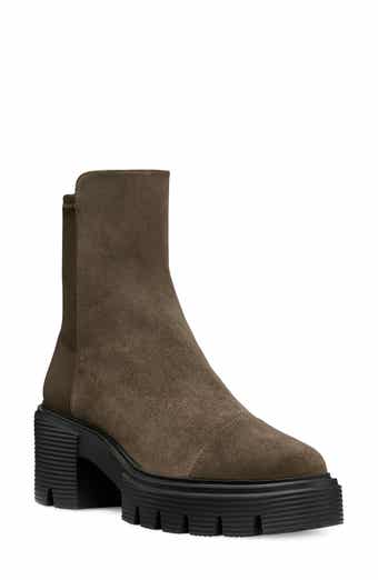 Stuart Weitzman Bedford Chill Genuine Shearling Lined Moto Bootie