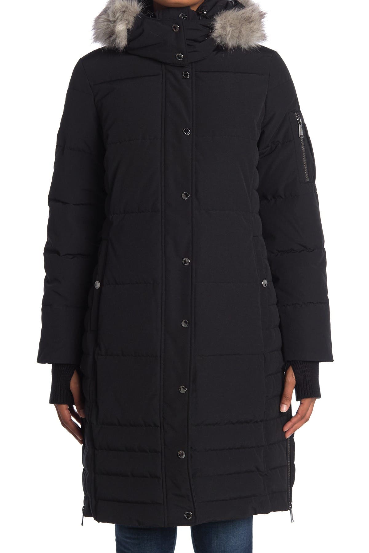 BCBG Detachable Faux Fur Hooded Puffer Coat Nordstrom Rack