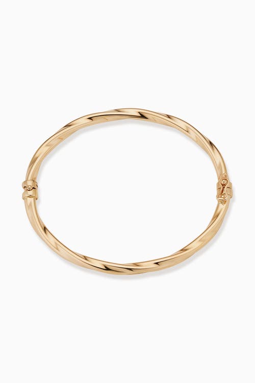 Oradina 14k Gold Goddess Bangle In Yellow Gold