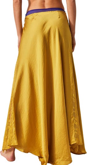 Satin Maxi Slip Skirt