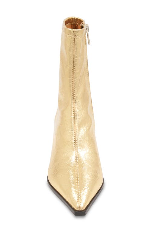 Bcbg Seriba Block Heel Bootie In Gold