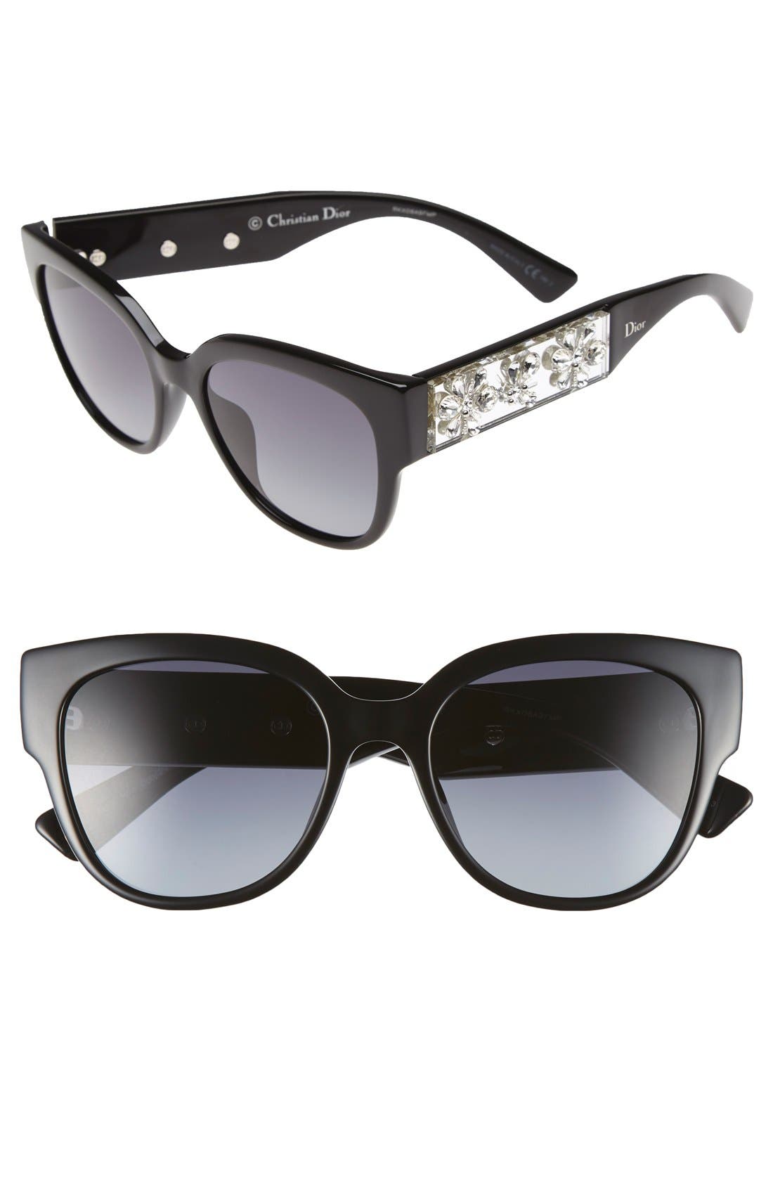 Dior 'Mercurial' 54mm Crystal Encrusted Sunglasses Nordstrom