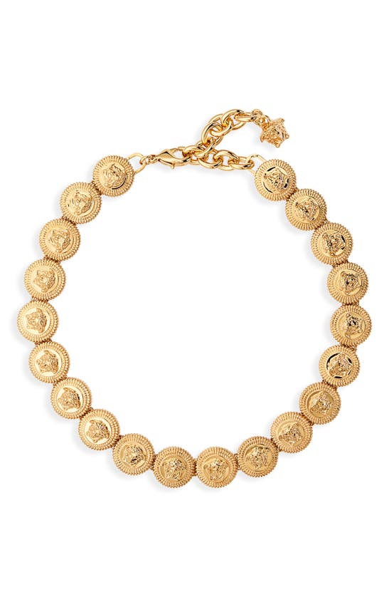 VERSACE LA MEDUSA COIN NECKLACE