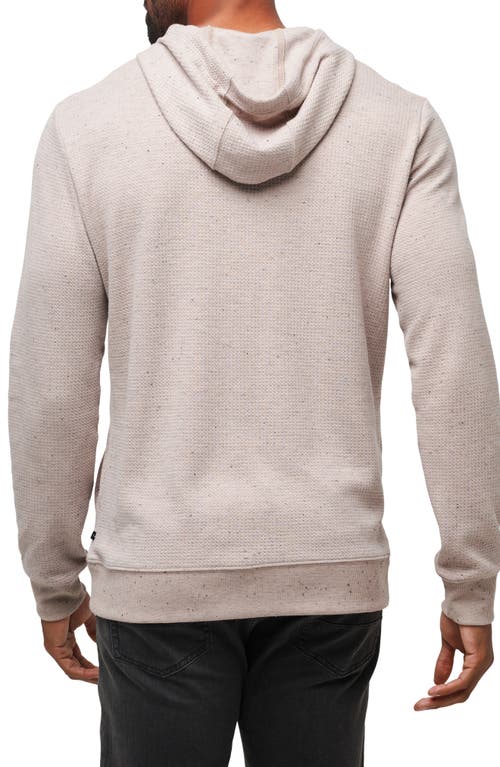 Shop Travismathew Cloud Waffle Knit Hoodie In Oxford Tan