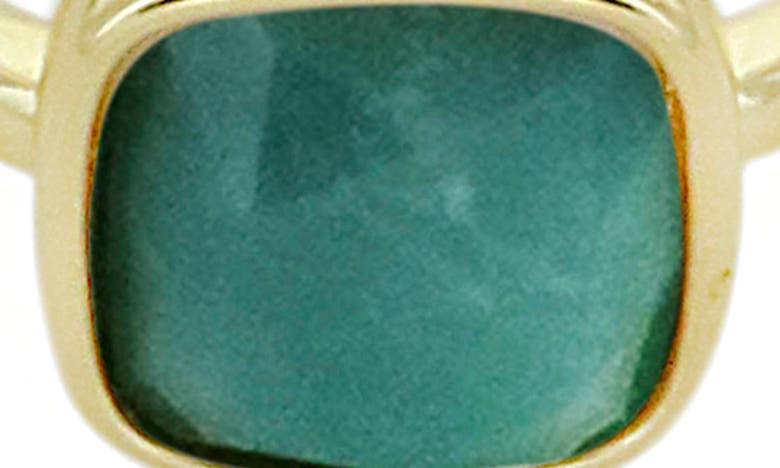 Shop Panacea Amazonite Cabochon Adjustable Ring In Green