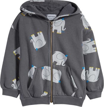 Elephant store print hoodie