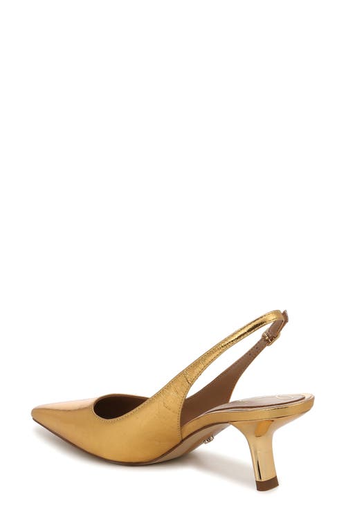 Shop Sam Edelman Bianka Slingback Pump In Medallion Gold